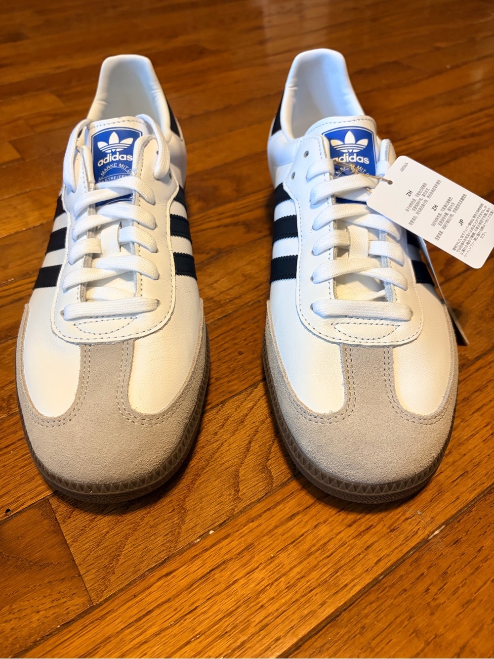 adidas Men’s White, Black & Gray Samba Retro Trainer Sneakers